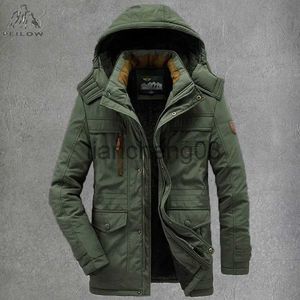 Parkas pour hommes Manteau de neige d'hiver pour hommes Veste de ski chaude Veste de ski imperméable à capuche Épaissir Coupe-vent Parkas Sweats à capuche Hommes Vêtements M ~ 6XL J231023