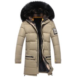 Heren down parkas mannen winterjas jas capual capual lange katoenen jassen dikkere warme parka's mannelijke outdarse winter jas slank fit jassen 3xl 221208