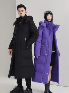 Parkas pour hommes hommes femmes veste d'hiver 2023 épais chaud long 90 blanc canard manteaux à capuche noir rouge femme 5XL 231017