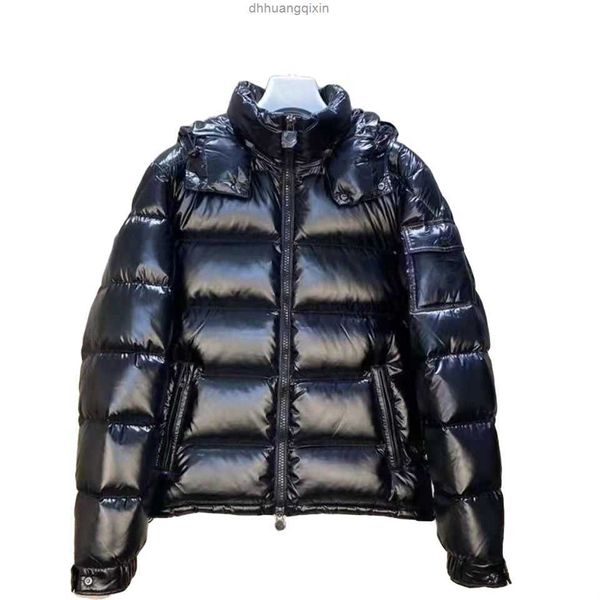 Parkas de plumón para hombre Chaqueta para hombre parkas de plumón chaquetas acolchadas ropa maya serie maya exterior mantener abrigado ropa de abrigo negra protección contra el frío insignia decoración