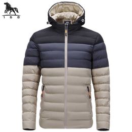 Herren Daunenparkas Herren Parka mit Kapuze Herrenjacke Winter Neue Daunenjacke Warme Jacken Herren Business Freizeitmantel Splice Baseball Mäntel L-4XL 7168 J231116