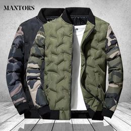 Parkas de plumón para hombre, chaquetas y abrigos de invierno para hombre, ropa de abrigo, chaqueta de bombardero de camuflaje, cazadora gruesa y cálida militar para hombre 231018