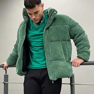 Parka en duvet épais et chaud pour homme et femme, vêtement d'extérieur rembourré en coton vert, grande taille, nouvelle collection 2022, T221006