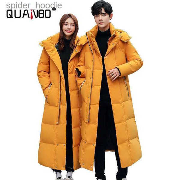 Parkas de plumón para hombre Nueva chaqueta de plumón resistente al frío de invierno mixto -30 Mujeres de alta calidad X-LongWinter) Marca de moda cálida Parkas rojas S-5XL L230926