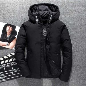 Men's Down Parkas Nouvelle veste d'hiver 2021 haute qualité blanc canard vers le bas hommes veste chaud à capuche manteau offre spéciale mode décontracté vers le bas Parkas hommes YQ230927