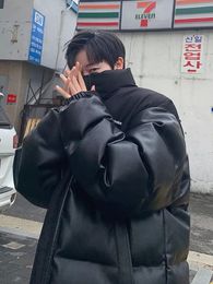 Parkas pour hommes veste rembourrée épaissie manteaux d'hiver hommes Hip Hop chaud épissage tendance coréenne garçons Cool Streetwear 221207
