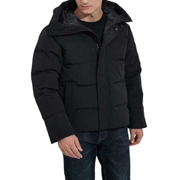 Parkas de plumón para hombre Parkas Ropa de abrigo Abrigos de invierno Chaqueta de plumón de ganso canadiense Deportes al aire libre Cortavientos de pato blanco Cuello Parker Sombrero Piel de lobo Chaquetas piloto5uuc