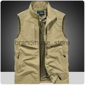 Parkas pour hommes grande taille 7XL 8XL gilet de pêche pour hommes en plein air à séchage rapide chasse voyage gymnase Jogging course Sport sans manches maille gilet veste J231019