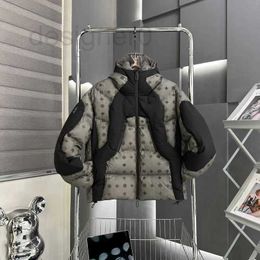 Heren down parkas populaire mode heren jassen vrouwen winter gezwollen jas ontwerper man klassiek omkeerbare jas vrouw wollen letter patroon jassen e458