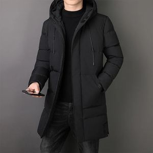 Hommes vers le bas Parkas veste matelassée marque à capuche épais chaud hommes coupe-vent hiver mince mode coréenne coton rembourré 231020