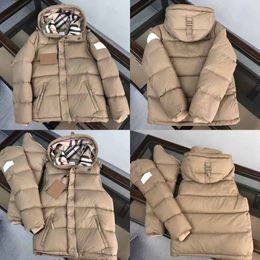 Parkas homme Sandro Duffy Bby Bur à capuche motif à carreaux gilet manches détachables duvet de canard blanc remplissage veste à pain