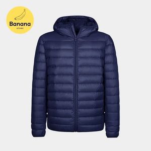 Parkas en duvet pour hommes STYLE doudoune ULTRA légère à capuche courte pour hommes veste bouffante à manches longues et fermeture éclair complète S-6XL 231023