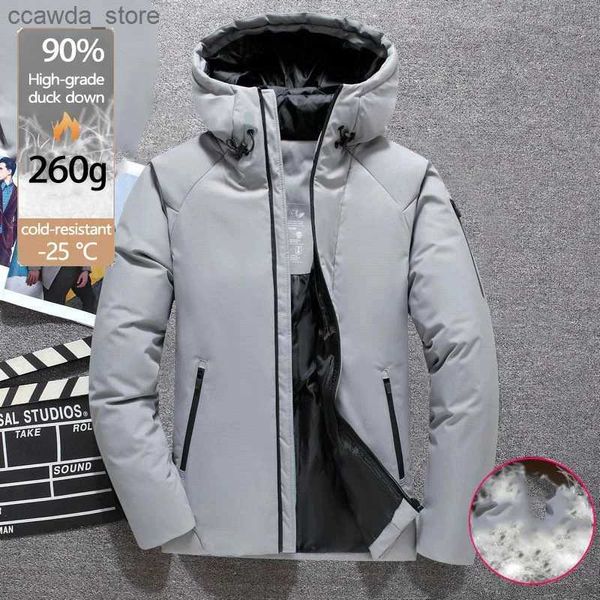 Parkas de plumón para hombre Abrigos gruesos para hombre Original de alta calidad Nuevo abrigo con calefacción Chaquetas para hombre Europa Pato blanco Abajo Abrigo de invierno para hombre Chaqueta corta Reino Unido Q240118