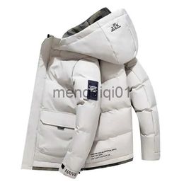 Men's Down Parkas Épais hommes nouveaux Parka chauds vestes hiver décontracté hommes vêtements d'extérieur manteaux solide à capuche doudoune mâle coupe-vent vers le bas coton veste J231024