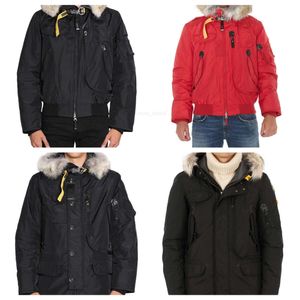 Parkas pour hommes Épais véritable fourrure de loup à capuche Bomber Jacket Winter Long Arctic Parka Court Designer Vestes Doudoune Homme Manteaux chauds Manteau Canada Suède