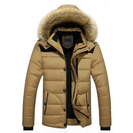 Parka épaisse et chaude pour hommes, veste d'hiver de marque Fit-20'C, grande taille 5XL 6XL, manteau en fourrure à capuche, hombre invierno 231116