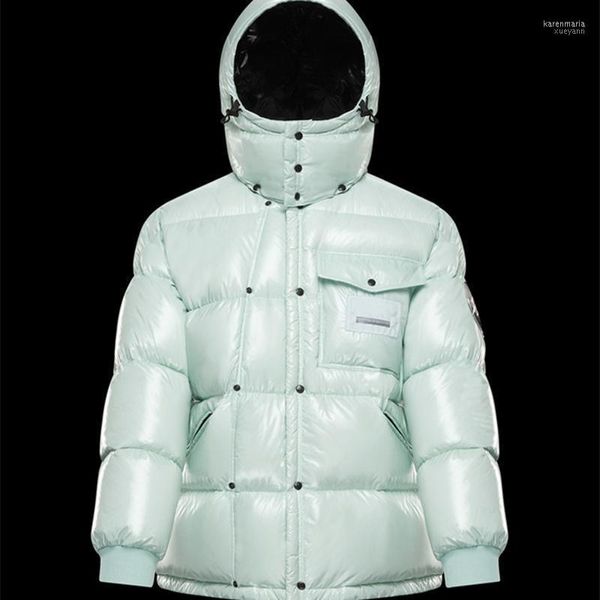 Parkas en duvet pour hommes unisexe veste d'hiver à capuche chaleur coupe-vent manteau décontracté à manches longues inclure tous les LOGO Kare22