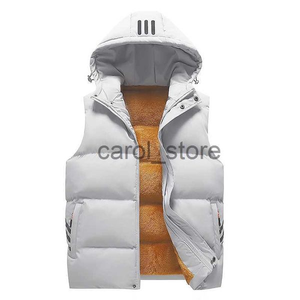 Veste Parkas en duvet pour hommes, nouvelle mode automne et hiver, veste à capuche ample, style n, vêtements d'extérieur rétro, gilet sans manches J231225