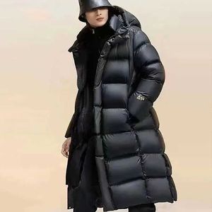 Parkas pour hommes Blanc Canard En Peluche Épaissir Vers Le Bas Manteaux Hommes 2022 Hiver Noir Longue À Capuche Casual Survêtement De Mode Cardigan Chaud Mâle Veste J231116