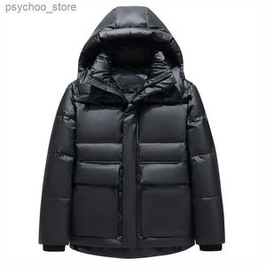 Parkas pour hommes Hiver 90% doudoune de canard blanc pour hommes 2023 nouvelle marque de haute qualité à capuche épais chaud manteau bouffant hommes lâches Parkas noirs Q230831