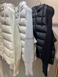 Parkas pour hommes hiver cachemire épissage duvet de canard blanc léger manteau chaud à capuche la version la plus élevée du manteau de tempérament J230904