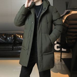 Parkas d'hiver en coton pour hommes, manteau grande Version coréenne, mode décontractée, polyvalent, chaud, longueur moyenne, 231129