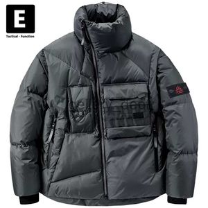 Parkas d'hiver pour hommes, doudoune Techwear Cargo, manteau à la mode, vestes épaisses décontractées, fonction tactique masculine J230920