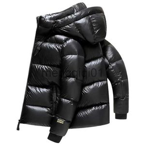 Parkas pour hommes hiver doudoune hommes manteau d'oie pour hommes imperméable mode courte doudoune hommes capuche noir marque de luxe chaud plume veste J231107