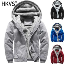 Parkas pour hommes Veste à capuche d'hiver pour hommes 2023 Automne Extérieur Chaud Lâche Pardessus Couleur Pure Fermeture Éclair Doux En Peluche Matériel Poches Dropshipping J231024