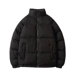 Piumino da uomo Parka Giacca invernale da uomo Parka Addensare cappotto caldo Mens Colletto alla coreana Giacche Tinta unita Parka Cappotto Moda donna Streetwear 230920