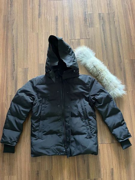 Parkas de plumón para hombre Chaquetas de invierno Diseñador de piel de coyote real Homme Puffer Cazadora al aire libre Jassen Prendas de abrigo con capucha Fourrure Manteau Coat Hiver Parka Doudoune00