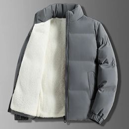 Parkas pour hommes hiver hommes veste automne chaud polaire mode épaissi coton rembourré vestes col montant manteaux décontractés coupe-vent grande taille 6XL 231027