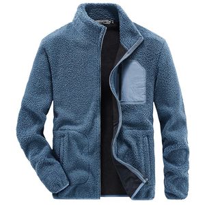 Heren Down Parkas Winter Men Solid Color Zipper Fluffy Fleece Coat Fur Teddy Bear Warm Koreaans baggy sweatshirt mannelijke jas Putwear Mens kleding 231219