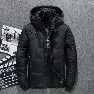 Parkas pour hommes hiver hommes blanc canard doudoune chaud à capuche épais Slim Fit doudoune manteau mâle décontracté haute qualité pardessus thermique 231216