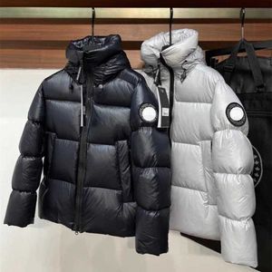 Parkas d'hiver en duvet d'oie pour hommes et femmes, manteau canadien épais de haute qualité, nouvelle collection, étiquette noire