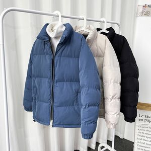Heren Down Parkas Winter Short Peded Jacket Heren Down Turn Collar Warm Men Streetwear 221202