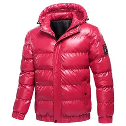 Hommes vers le bas Parkas hiver épais veste hommes décontracté à capuche chaud coupe-vent mode Slim Fit manteaux mâle de haute qualité MT700 221207