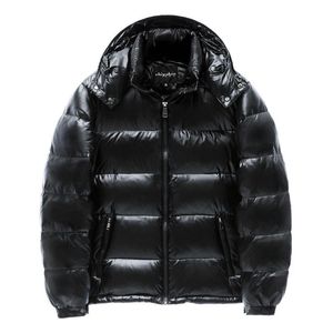 Parkas pour hommes hiver chaud hommes veste manteau décontracté automne à capuche hommes court épais doudoune blanc canard vers le bas Parka mâle brillant mode manteau 220830