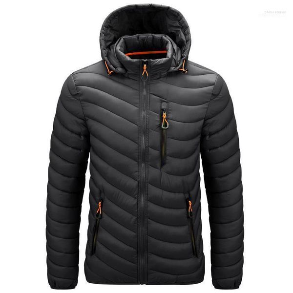 Parkas de plumón para hombre, chaqueta impermeable cálida de invierno para hombre, otoño 2022, abrigo grueso informal de moda para hombre con capucha, abrigo ajustado de talla grande 6XL Phin22