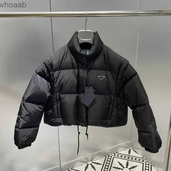 Parkas de plumón para hombre Chaqueta Parka para mujer Abrigo acolchado Chaquetas de invierno Mujer Mujer Chaleco Cremallera Carta Mangas gruesas Desmontable Manga larga cálida 20ss Tops al aire libre HKD230911