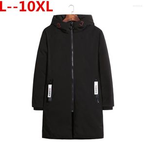 Men's Down plus 10xl 8xl 9xl 6xl Mens Warm X-Long Coats Coton Veste Refère Refère à capuche Parkas Hiver de qualité Hiver