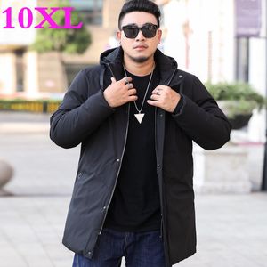 Veste d'hiver longue en coton pour Homme, manteau chaud et épais, Parka épaisse de marque, Tops-20 Grade, grande taille 10XL 9XL 8XL