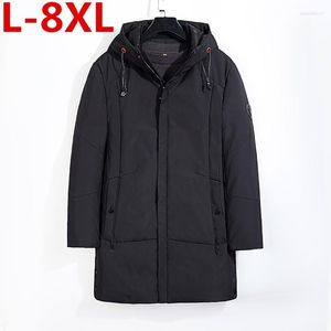 Heren down plus size 8xl 7xl 6xl 5xl 4xl dikker warm winter eendenjack voor mannen parka's capuches jas overjas westerse stijl