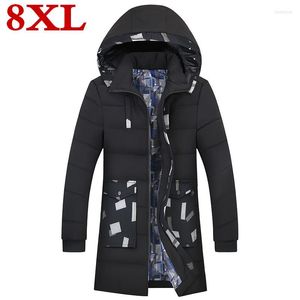 Heren down plus size 8xl 7xl 6xl 5xl kwaliteit warme jas winddichte casual bovenkleding dikke medium lange jas heren parka