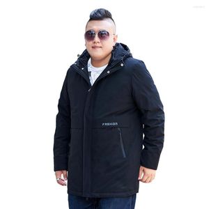 Hommes vers le bas grande taille hommes manteau hiver veste 2022 hommes Streetwear Parka décontracté mode capuche vêtements bouffant