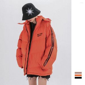 Heren down vintage jas paar winter dikke warme windbreaker hiphop puffer puffer heren mannen