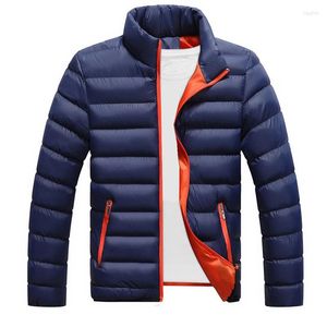 Hommes vers le bas hiver veste hommes 2023 mode col montant mâle Parka hommes solide épais vestes et manteaux homme Parkas M-4XL