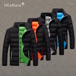 Heren Down Winter Jacket Men Kleding 2023 Solide kleuren Ultralicht Parka Mens Jassen en Coats Stand Collar Bubble Coat Puffer 5xl