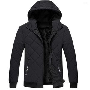 Hommes Down Winter Sale Veste en coton à capuche courte Plus Velvet Épais Casual Outerwear Rembourré Manteau Parkas