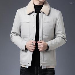 Yashte – manteau épais à revers pour homme, beau manteau épais à la mode et polyvalent, veste chaude d'hiver 2023